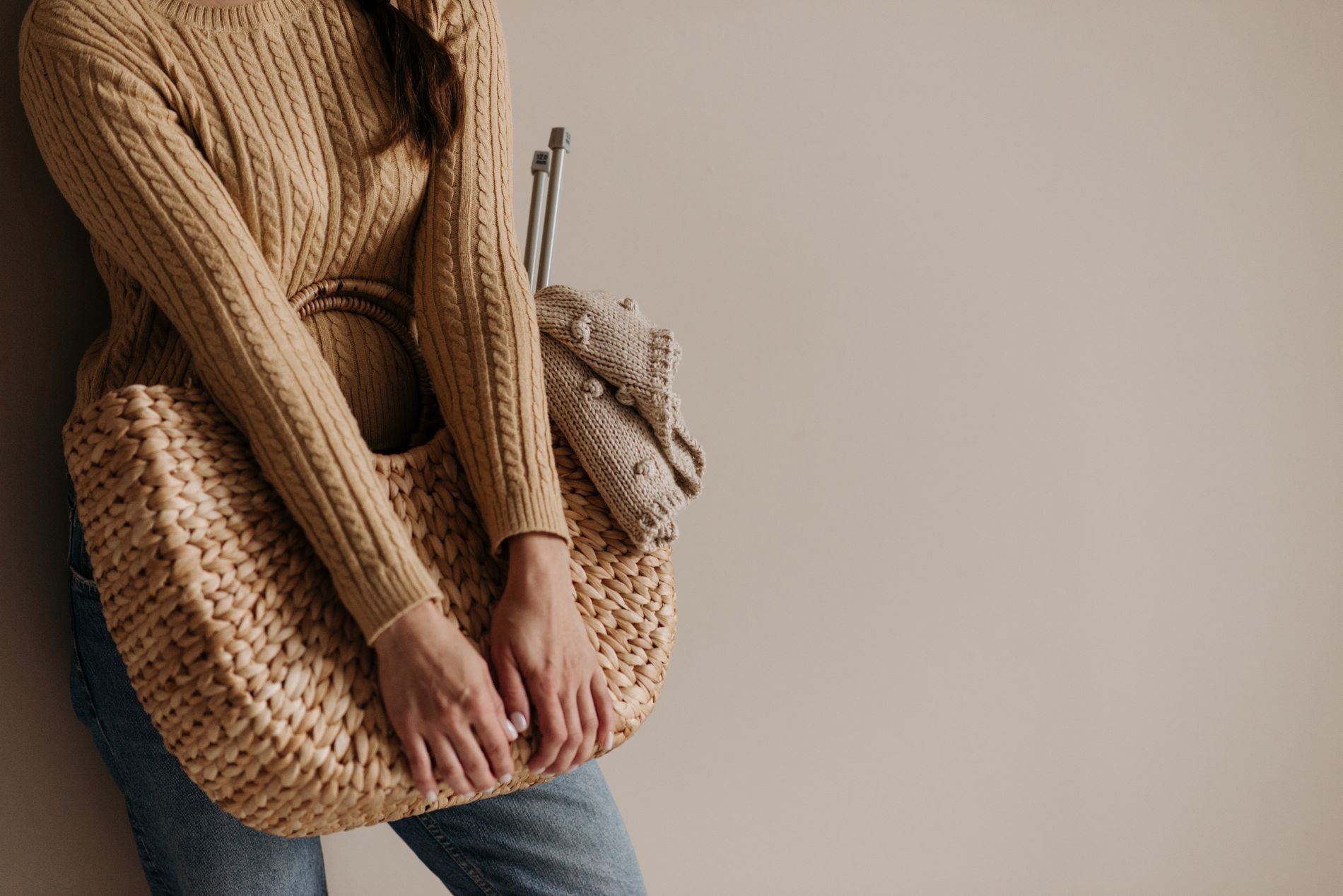 Warm-neutral knitwear and an everyday bag — WorkLifeFashion